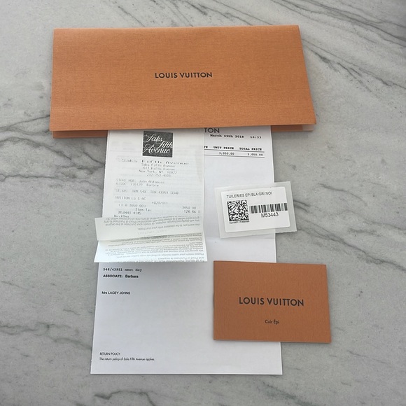 Louis Vuitton Tuileries- white Epi leather with black / brown  GORGEOUS BAG! - Picture 12 of 12